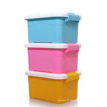 Conteneur pour boîtes de rangement en plastique coloré pour maison (SLSN019)